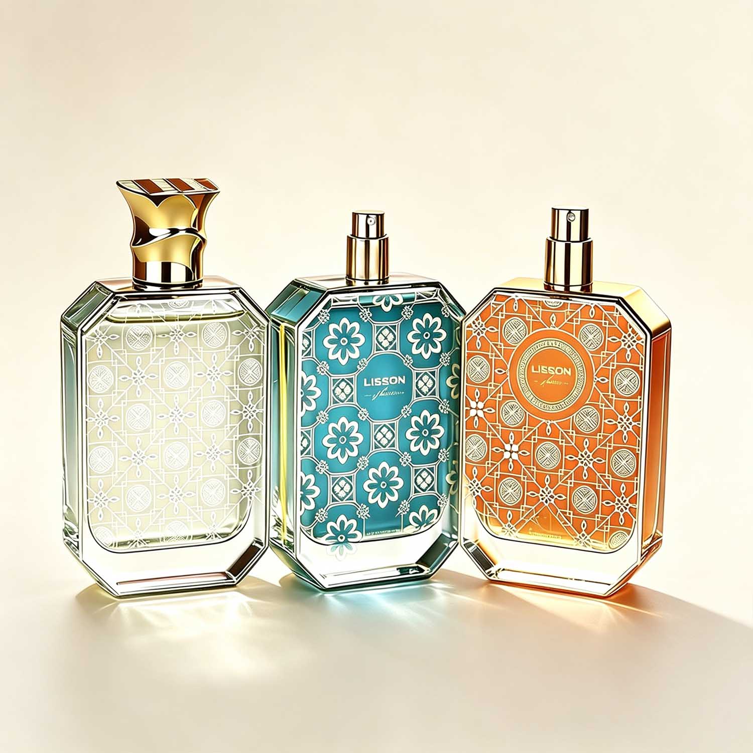 glass perfume bottles