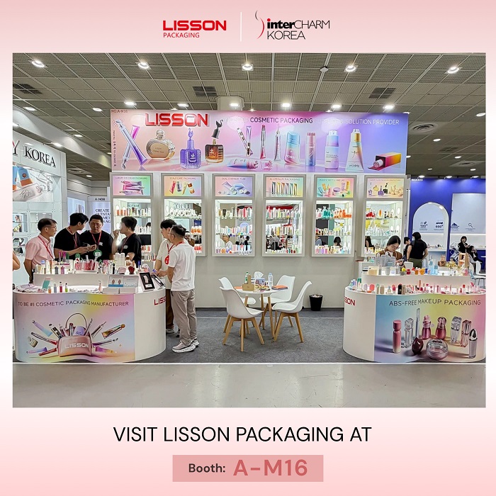 A Lisson Packaging brilha na InterCHARM Korea: liderando a era das inovações em embalagens cosméticas ecológicas e de luxo.