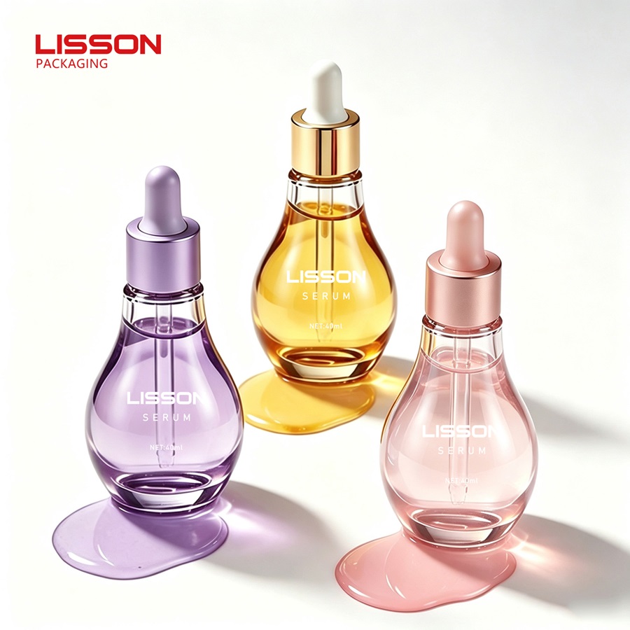 Light Bulb-Shaped Glass Dropper Serum Bottle